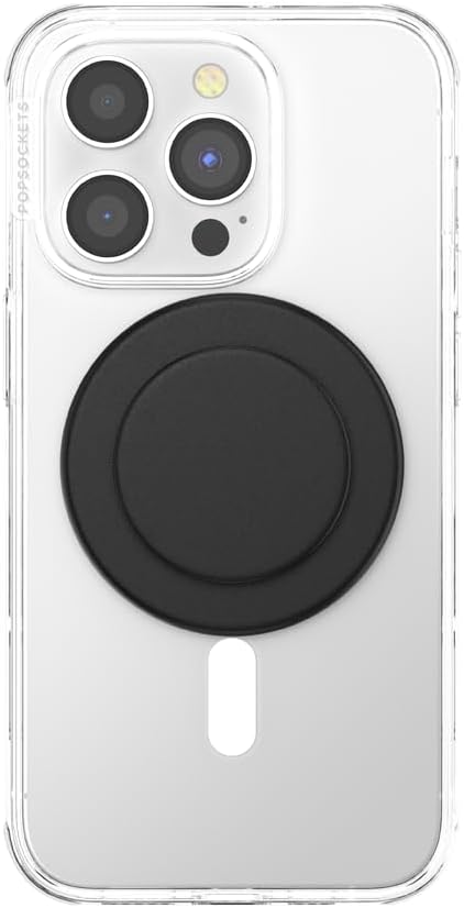 PopSockets Phone Grip with Expanding Kickstand, Adhesive Grip - Black