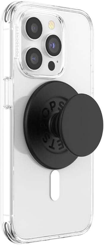 PopSockets Phone Grip with Expanding Kickstand, Adhesive Grip - Black