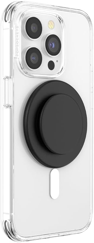 PopSockets Phone Grip with Expanding Kickstand, Adhesive Grip - Black