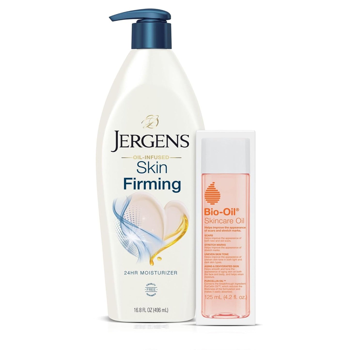Jergens Skin Firming Body Lotion for Dry to Extra Dry Skin, Skin Tightening Cream with Collagen and Elastin, Dermatologist Tested, Hydralucence Blend Formula, 16.8 Oz