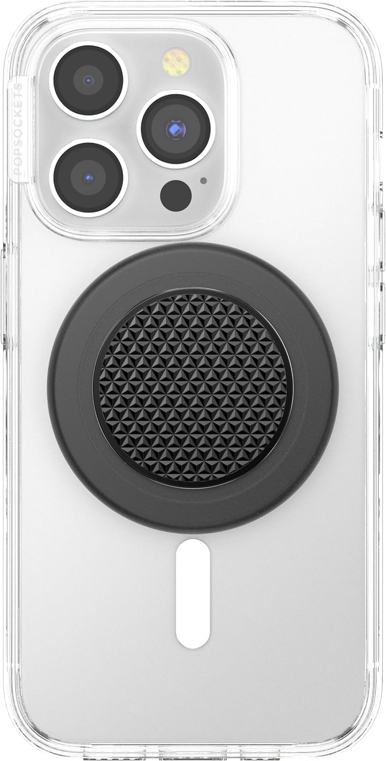 PopSockets Phone Grip with Expanding Kickstand, Adhesive Grip - Black
