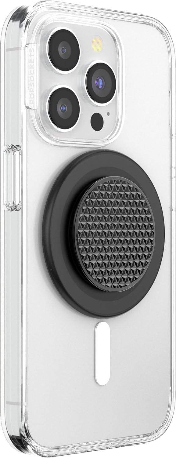 PopSockets Phone Grip with Expanding Kickstand, Adhesive Grip - Black