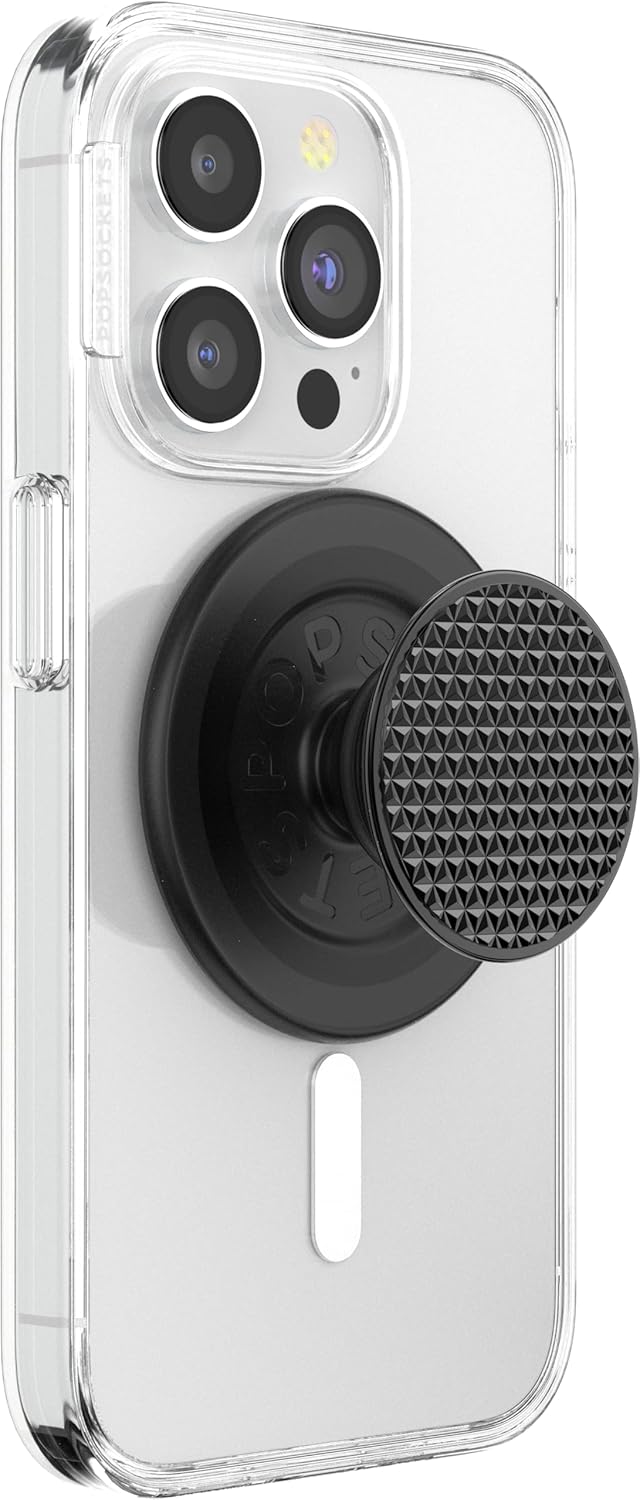 PopSockets Phone Grip with Expanding Kickstand, Adhesive Grip - Black