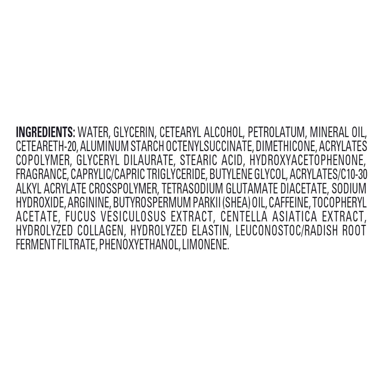 Jergens Skin Firming Body Lotion for Dry to Extra Dry Skin, Skin Tightening Cream with Collagen and Elastin, Dermatologist Tested, Hydralucence Blend Formula, 16.8 Oz