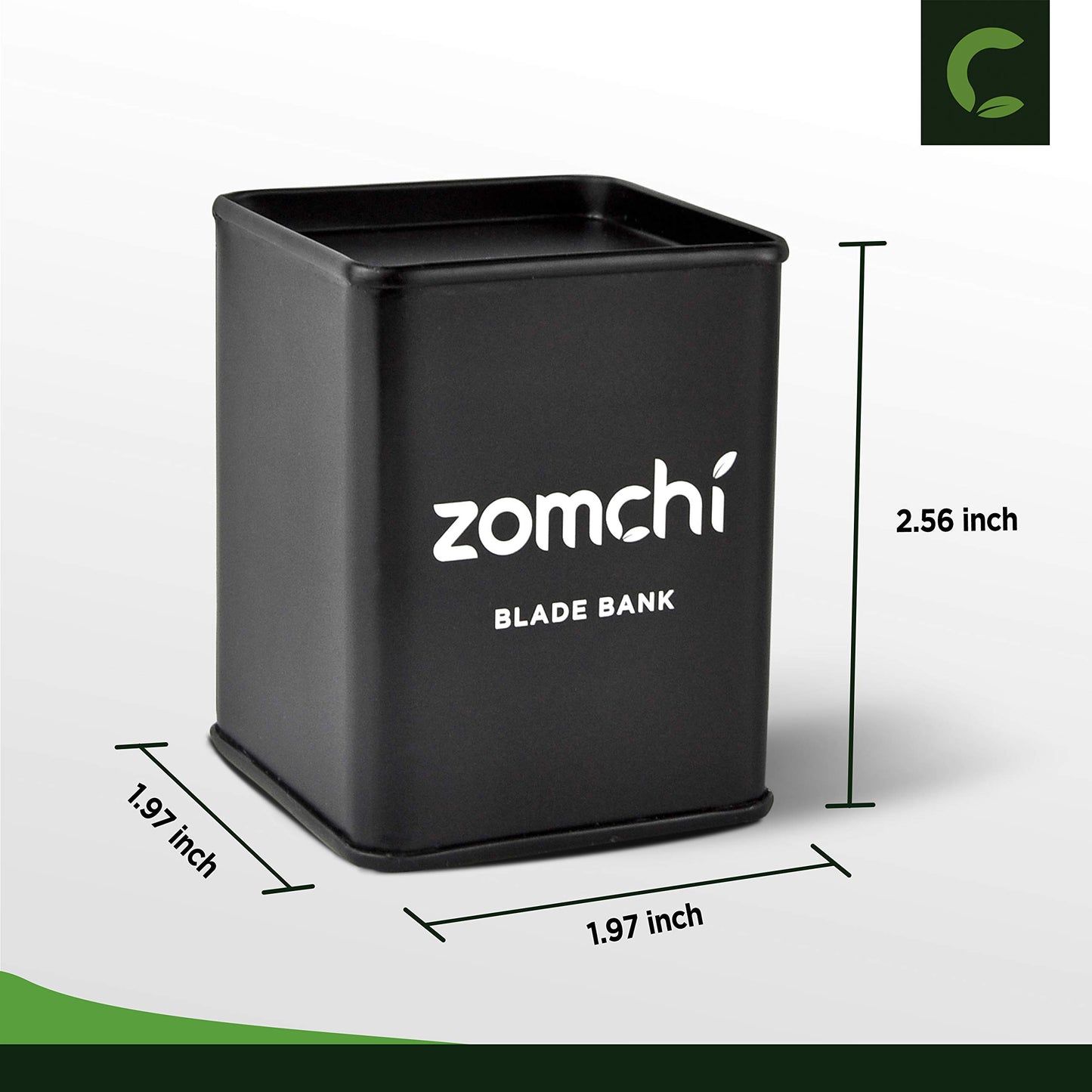ZOMCHI Razor Blade Bank for Safety Razor Blade Storagement, Used Double Edge Safety Razor Blade Disposal Case (Silver)