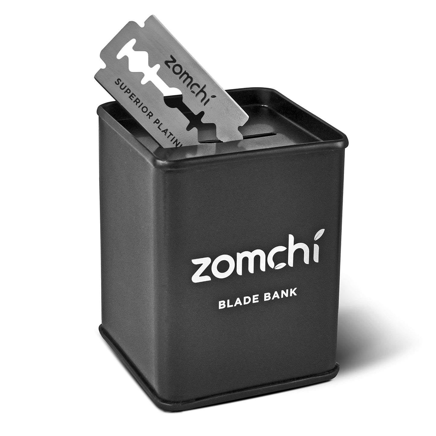 ZOMCHI Razor Blade Bank for Safety Razor Blade Storagement, Used Double Edge Safety Razor Blade Disposal Case (Silver)