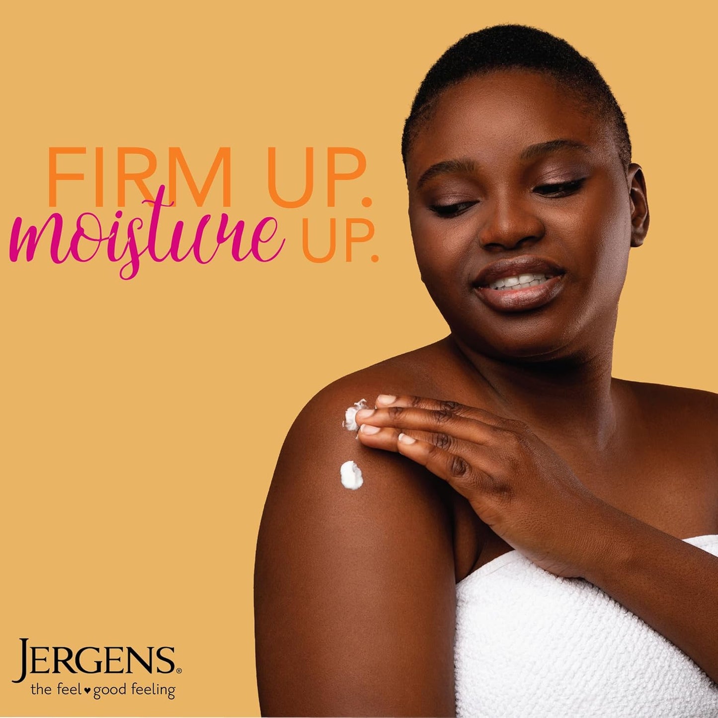 Jergens Skin Firming Body Lotion for Dry to Extra Dry Skin, Skin Tightening Cream with Collagen and Elastin, Dermatologist Tested, Hydralucence Blend Formula, 16.8 Oz
