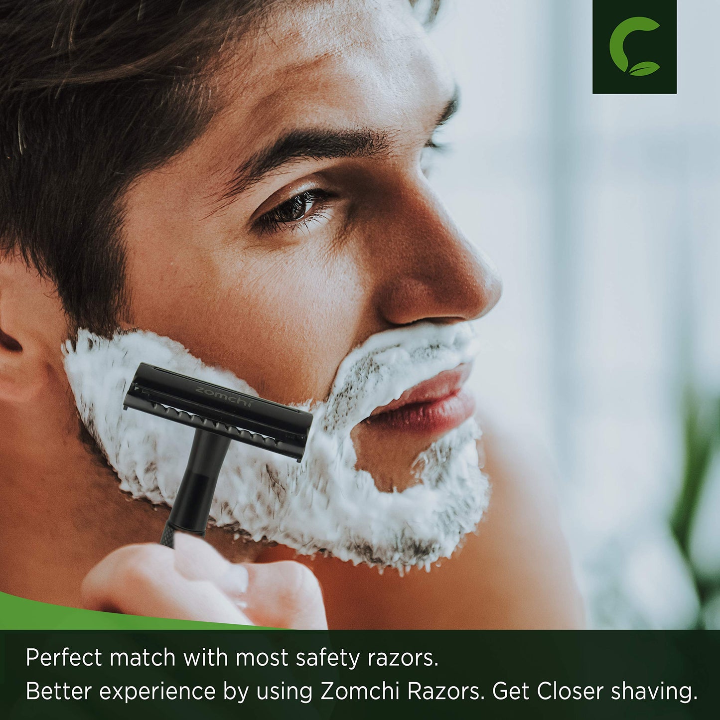 Double Edge Razor Blades, 50 Counts Safety Razor Blades for Shaving, Platinum Stainless Steel Shaving Blades for Men and Women, Fits All Standard Double Edge Razors