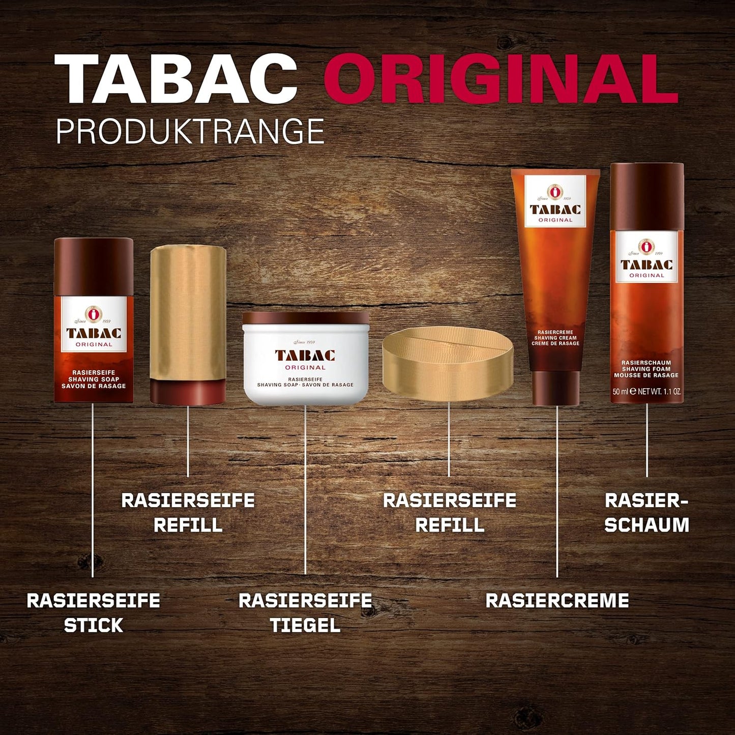 Tabac Original By Maurer & Wirtz For Men. Shaving Soap Bowl 4.4 Ounces