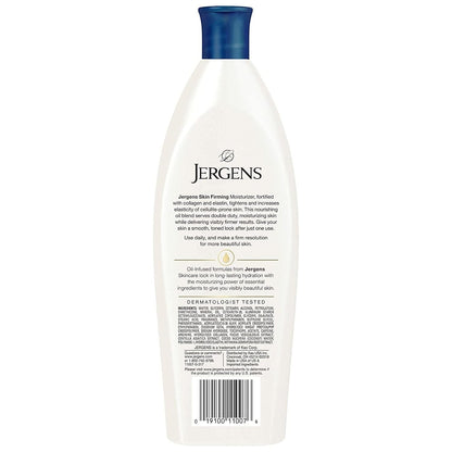 Jergens Skin Firming Body Lotion for Dry to Extra Dry Skin, Skin Tightening Cream with Collagen and Elastin, Dermatologist Tested, Hydralucence Blend Formula, 16.8 Oz