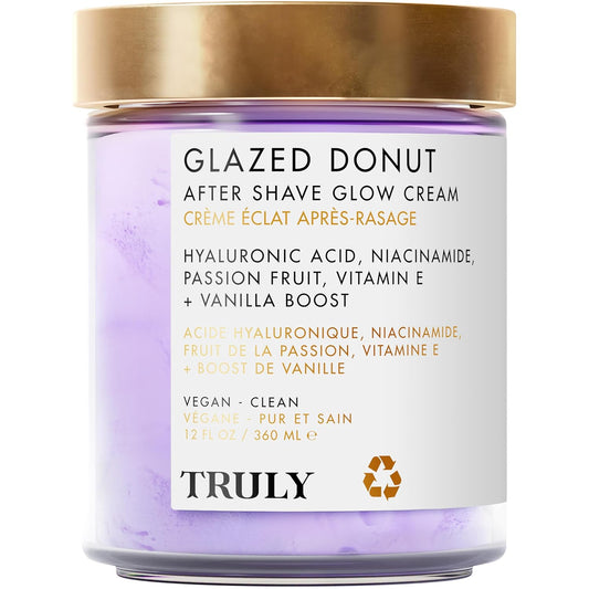 Truly Glazed Donut After Shave Moisturizer | Ultra-Hydrating for Smooth, Plump Skin After Shaving for Daily Use