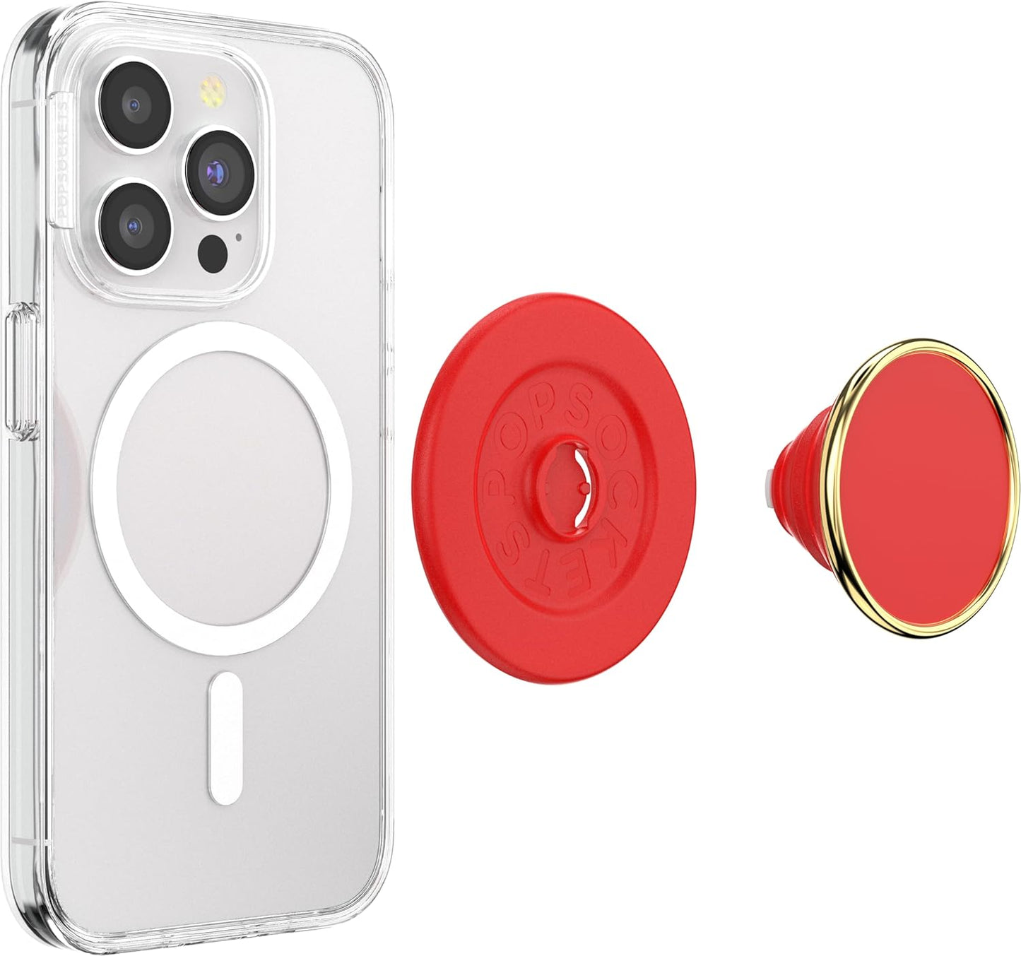 PopSockets Phone Grip with Expanding Kickstand, Adhesive Grip - Black