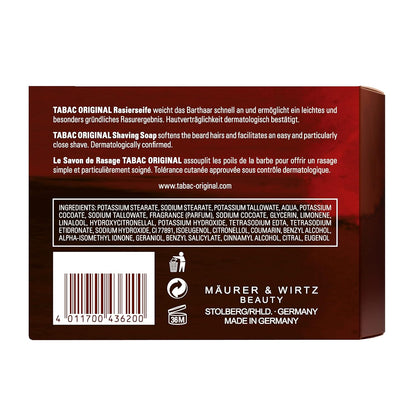 Tabac Original By Maurer & Wirtz For Men. Shaving Soap Bowl 4.4 Ounces
