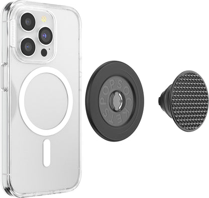 PopSockets Phone Grip with Expanding Kickstand, Adhesive Grip - Black